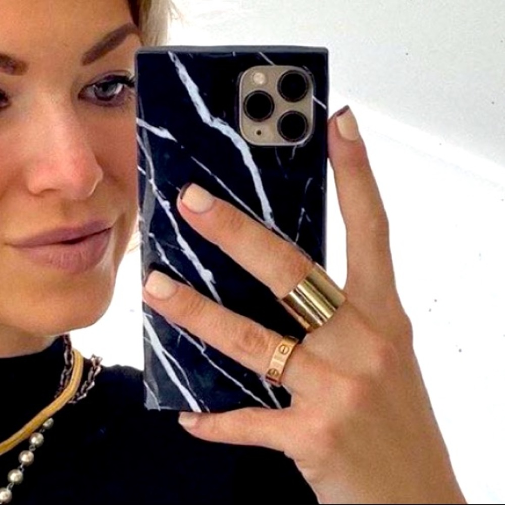 NWT Flaunt iPhone XS Max Black Marble Phone Case